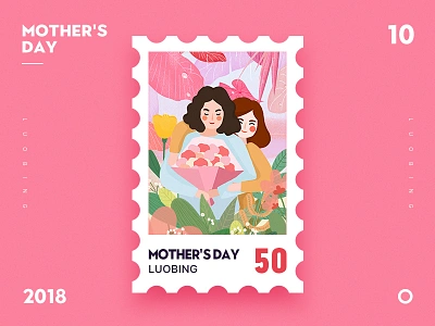 Mother's Day day gif illustrations mother mothers ui