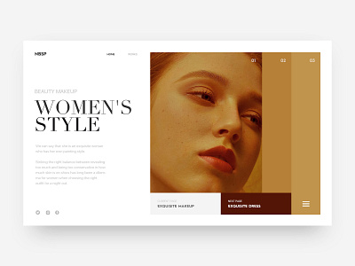 Women's Style clean daily dribbble ui women