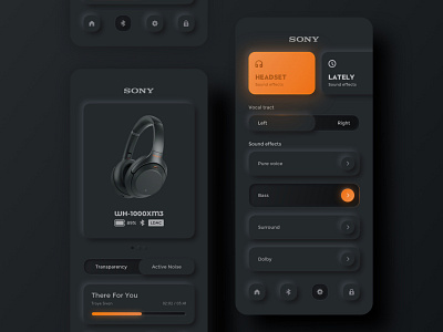 Headset Droid 2 clean design dribbble page ui