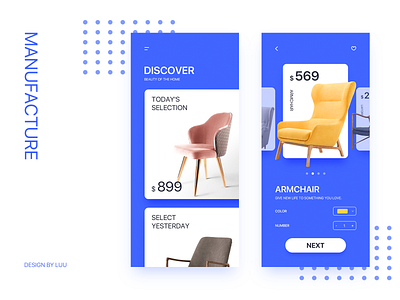 Furniture concept design app conceptual design home interface sofa ui