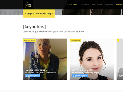Starsconf Website 2018 ui webdesign website