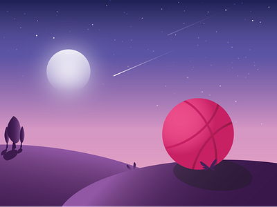 Landed Safely to Dribbble