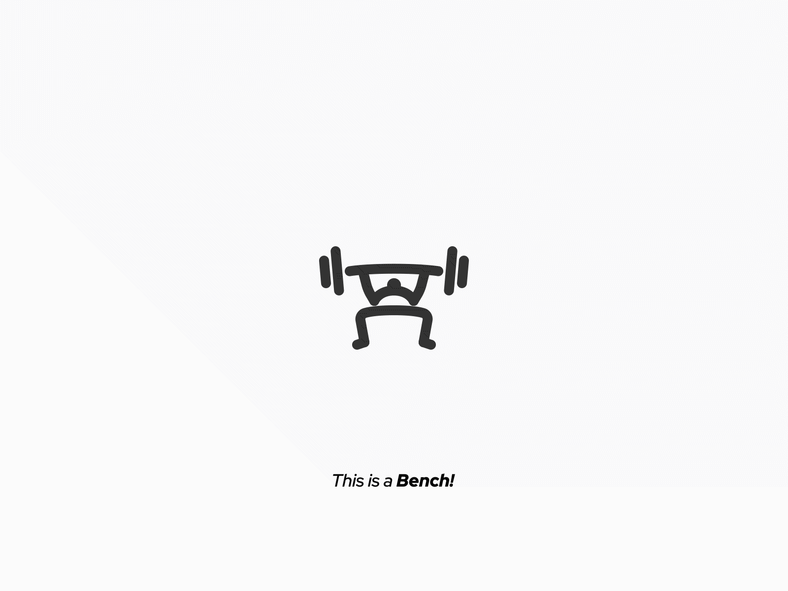 Workout Icon ! Bench! ae design gym icon illustration json