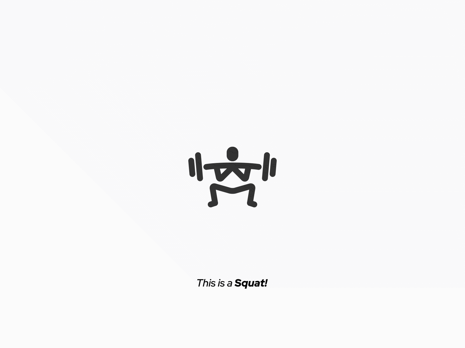 Workout Icon ! Squat! ae bym design icon json logo