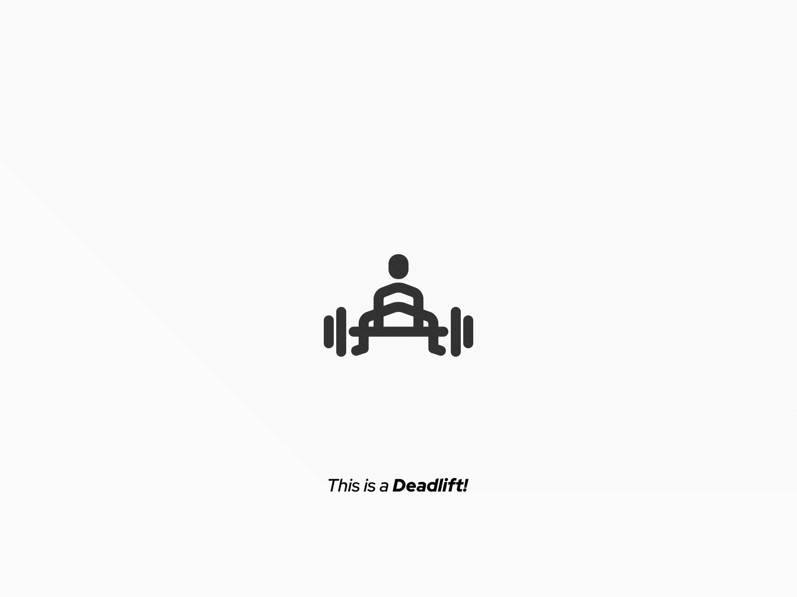 Workout Icon ! Deadlift! ae design icon illustration json logo ui