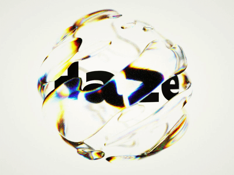 Haze 3d abstarct animation art blobs c4d cinema 4d concept gif glitch gradient haze liquid logo loop motion octane organic video