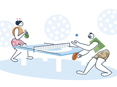 pingPong draft illustration illustrator ping pong sport table tennis