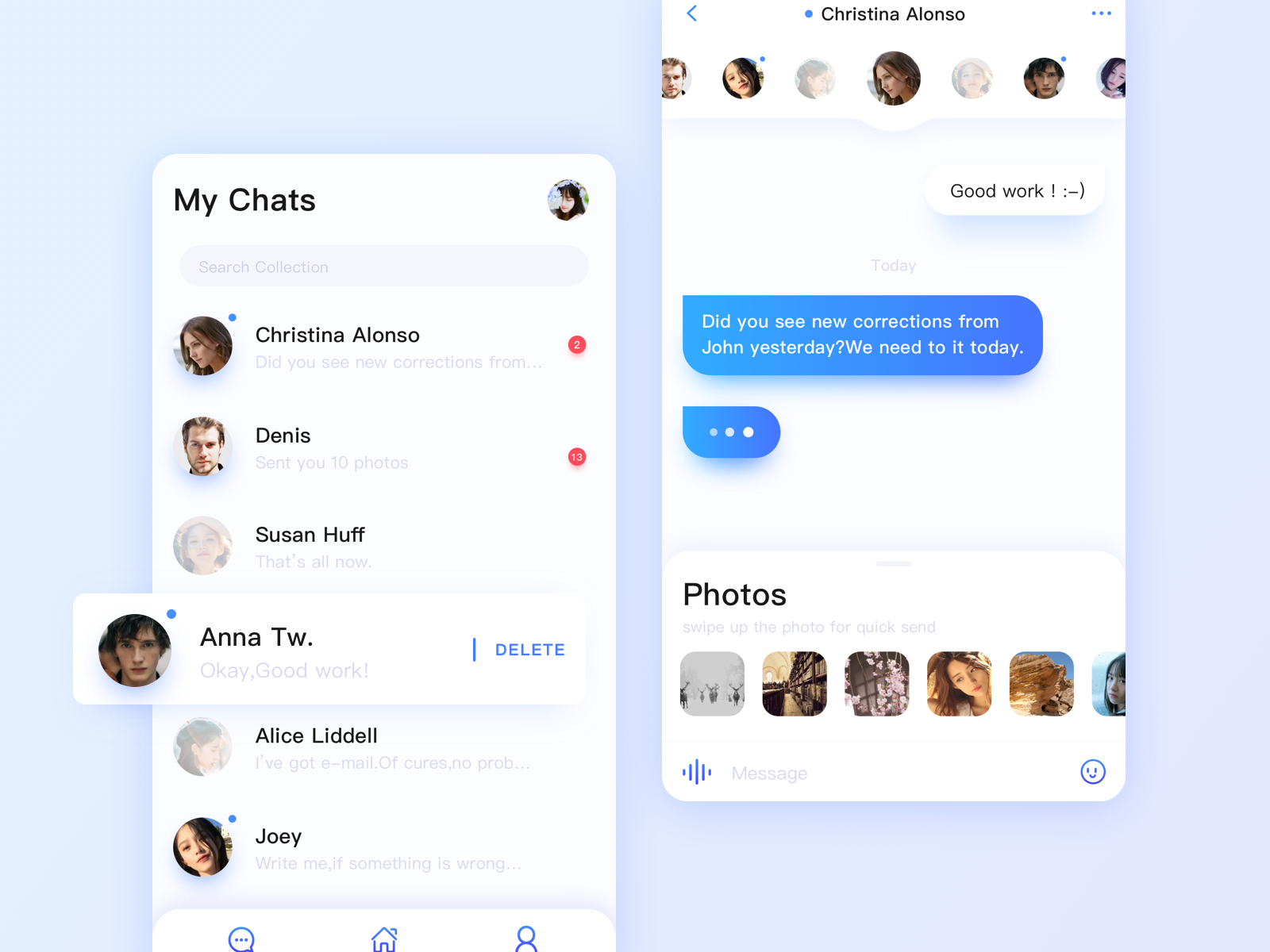 IM-Chat by 秋凉 on Dribbble