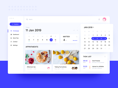 Calendar app calendar dashboard design fitness gym illustration landing page profile schedule search trainer typography ui ui ux ui 100 ui 100day webdesign website