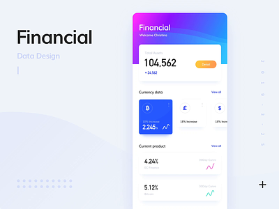 Financial data animation animation animation 2d app color daily ui data data analysis financial financial app financial data ui ui 100 ui 100day ux
