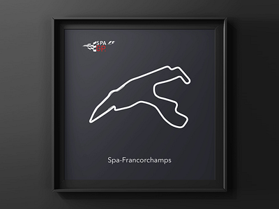Spa Francorchamps Artwork circuit f1 race track spa track