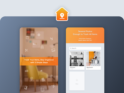 Where App - Organize & track your things with area photos. app appstore area home ios orange organize photo things manager where