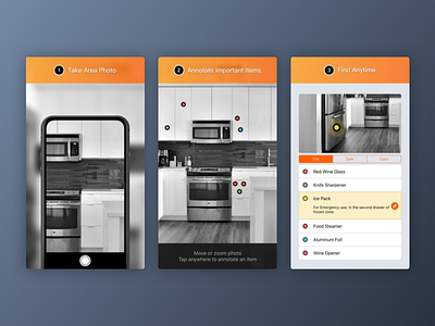 Where App - Three Steps to Track Things app appstore area home ios orange organize photo things manager where