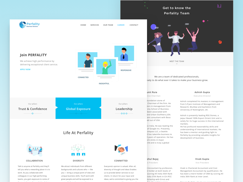 Website by Priyanka Gupta on Dribbble