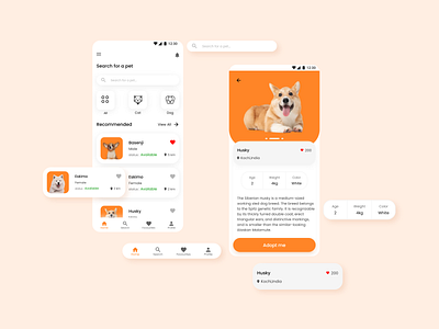 Pet Adoption App - User Interface Design