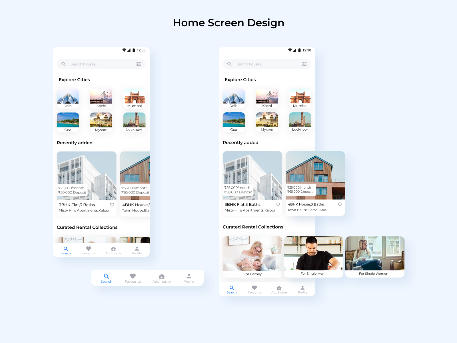House Rental App UI Design by sonu baby on Dribbble