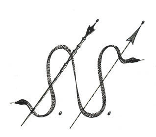 Society of Seekers Logo arrow ink logo pen snake society