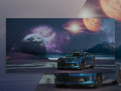 Chevy Camaro art camaro car chevrolet chevy digital manipulation photo photoshop planet space