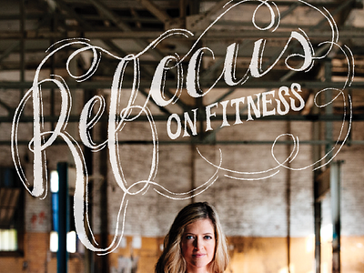 Refocus chalk greenville hand drawn lettering script