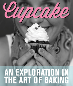Cupcake Book Cover print retro script wisdom