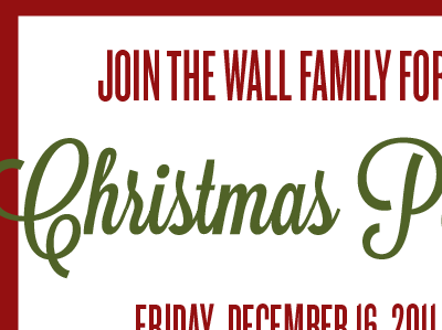 Family Christmas Invites