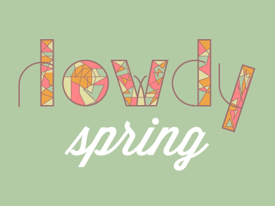 Spring! lettering spring wisdom