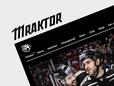 Traktor Hockey Team black dark hockey hockey team homepage mainpage sport team website