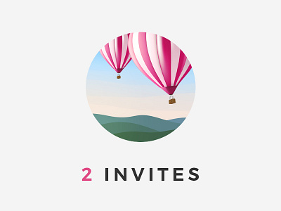 2 Invitations account draft dribbble giveaway invitation invite player prospect