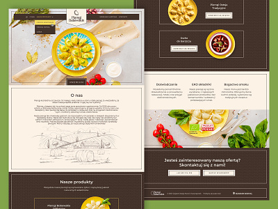 Website design for Pierogi Bobowskie dumplings figma food gastro pierogi produkt polski ui design web web design website wordpress