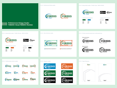 Logo and brandbook design brandbook branding clean logo thermo vector