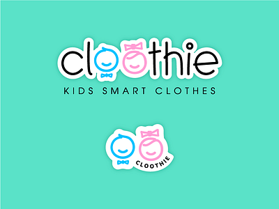 Logo for kids smart clothes branding cloothie clothes illustrator kids logo logo design mimigroup poland smart startup vector