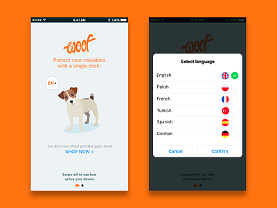 Woof App application mobile smart ui ui design wallet woof