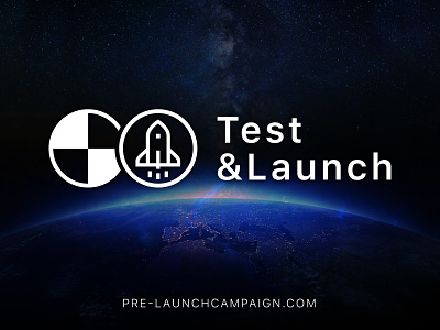 Test&Launch branding identity launch logo startup marketing