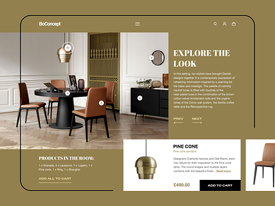 Products in the room add to cart concept ecommerce explore figma furniture furniture store look products room store ui design web design