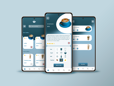 Online Coffee shop App UI