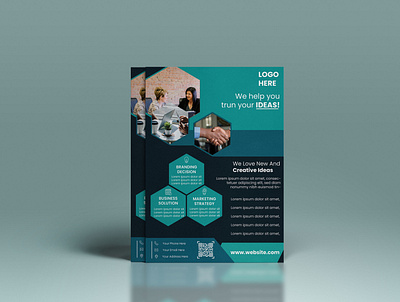 BUSINESS FLYER TEMPLATE branding business corporate flyer print design