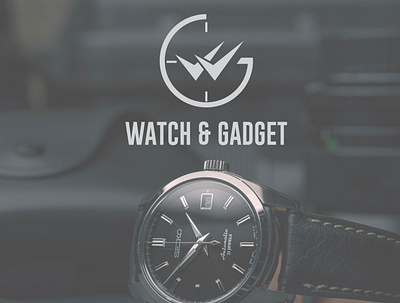 WATCH & GADGET ONLINE SHOP LOGO. branding design logo online shop logo