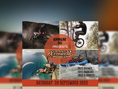 EXTREME SPORTS FLYER design extreme sports flyer print design sports flyer