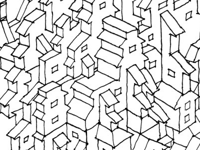 isometric city pattern