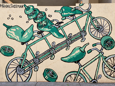 Veggie Bikes Murals - Peppers