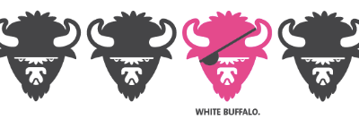 White Buffalo Logo Exploration identity design logo