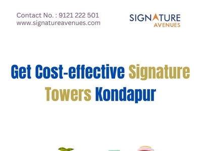Get Cost-effective Signature Towers Kondapur by Kathleen Thomas on Dribbble