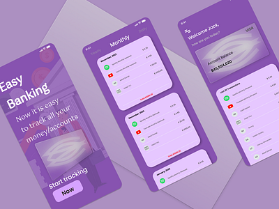 Bank App Design adobe xd design figma mobile app design mobile screens ui uiux uiux design