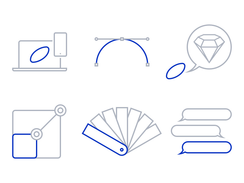 Icons palette resize bubble speech computer vector flat icon