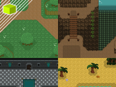 Pixel Tilesets (16x16 | Topdown) environment game illustration pixel tiles tileset topdown