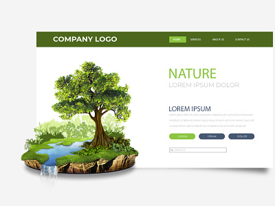 🌱Nature - Planet whorl web design branding design graphic design ui