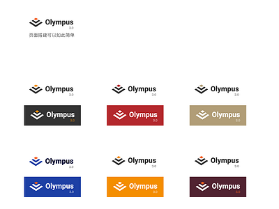 Olympus 3.0 Logo brand colour illustration logo