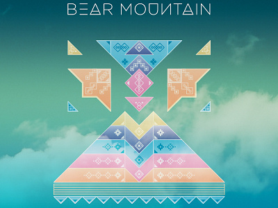 Bear Mountain in Mexico bear mountain mexico music music band poster pyramid sky