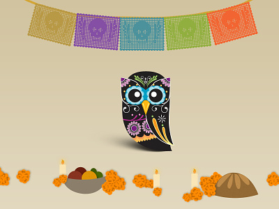 Day of the Death Owly cut paper day of the death dia de los muertos hootsuite