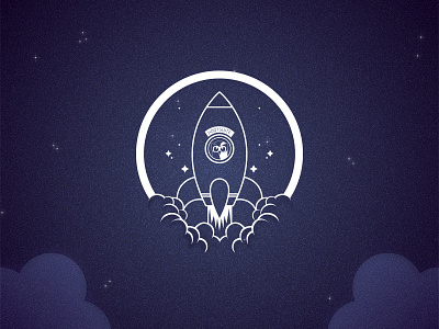 Space Owly hootsuite rocket rocket ship space stars